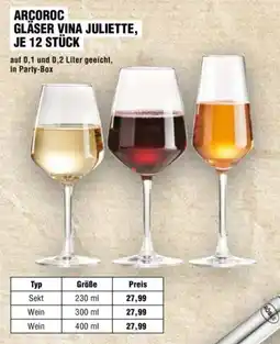 Handelshof ARCOROC GLÄSER VINA JULIETTE Angebot