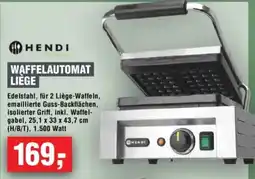 Handelshof HENDI Waffelautomat Liège Angebot