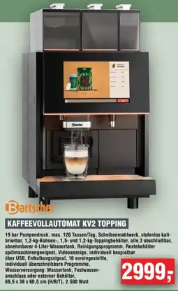 Handelshof Bartscher KAFFEEVOLLAUTOMAT KV2 TOPPING Angebot