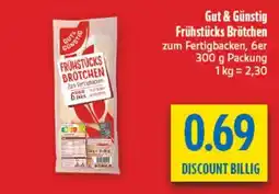 diska Gut & Günstig Frühstücks Brötchen Angebot