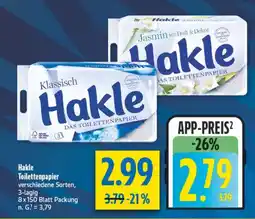 diska Hakle Toilettenpapier Angebot