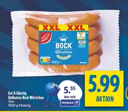 diska Gut & Günstig Delikatess Bock Würstchen Angebot