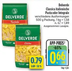 diska Delverde Classica italienische Pasta oder Integrale Angebot