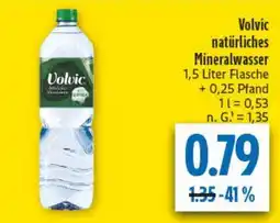 diska Volvic natürliches Mineralwasser Angebot