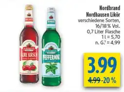 diska Nordbrand Nordhausen Likör Angebot