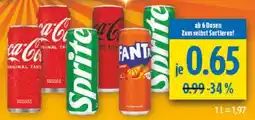 diska Coca-Cola, Sprite, Fanta Angebot