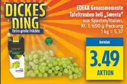 diska EDEKA Genussmomente Tafeltrauben hell „Sweeta“ Angebot