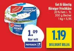 diska Körniger Frischkäse Angebot