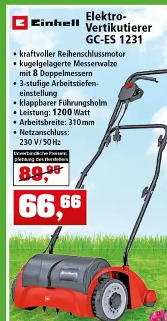 Thomas Philipps Elektro Vertikutierer GC-ES 1231 Angebot
