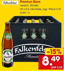 Netto Getränke Discount Falkenfels Premium Biere Angebot