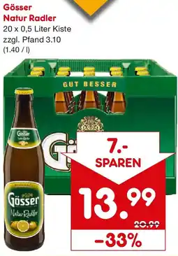 Netto Getränke Discount Gösser Natur Radler Angebot
