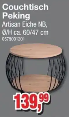 Möbelfundgrube Couchtisch Peking Artisan Eiche NB Angebot