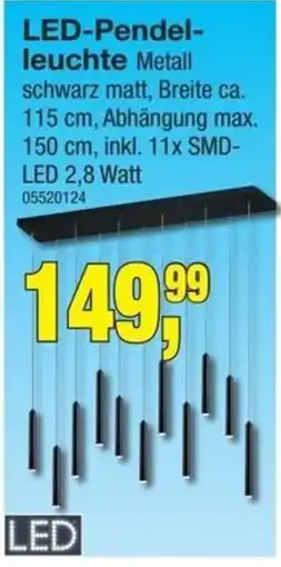 Möbelfundgrube LED-Pendelleuchte Metall Angebot