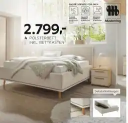 XXXLutz Musterring polsterbett inkl. bettkasten Angebot
