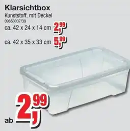 Möbelfundgrube Klarsichtbox Kunststoff, mit Deckel Angebot