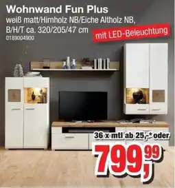 Möbelfundgrube Wohnwand Fun Plus Angebot