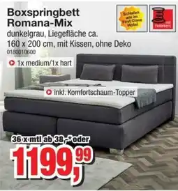 Möbelfundgrube Boxspringbett Romana-Mix Angebot