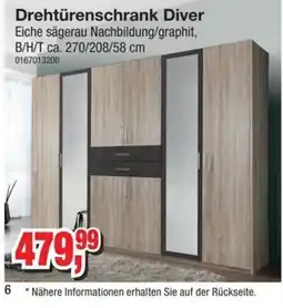 Möbelfundgrube Drehtürenschrank Diver Angebot