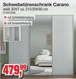 Möbelfundgrube Schwebetürenschrank Carano Angebot