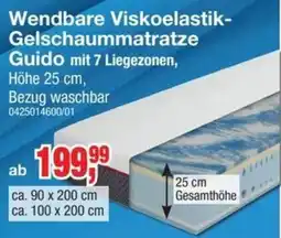 Möbelfundgrube Wendbare Viskoelastik-Gelschaummatratze Guido Angebot
