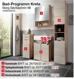 Möbelfundgrube Bad-Programm Kreta Angebot