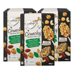 Netto Marken-Discount Lieblings Knuspermüsli Honig-Nuss 500 g, 7er Pack Angebot