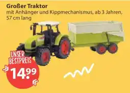 V Markt Großer Traktor mit Anhänger und Kippmechanismus Angebot