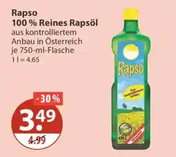 V Markt Rapso 100 % Reines Rapsöl Angebot