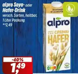 Simmel alpro Soya- oder Hafer-Drink Angebot