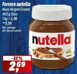 Simmel Ferrero nutella Nuss-Nugat-Creme Angebot