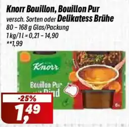 Simmel Knorr Bouillon, Bouillon Pur Angebot