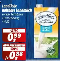 Simmel Landliebe haltbare Landmilch Angebot