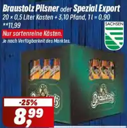 Simmel Braustolz Pilsner oder Spezial Export Angebot