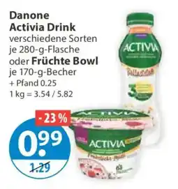 V Markt Danone Activia Drink Angebot