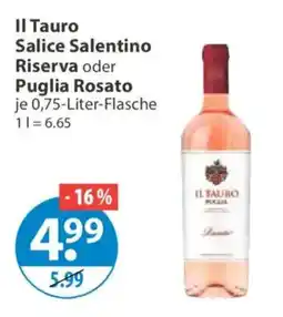 V Markt Il Tauro Salice Salentino Riserva Angebot