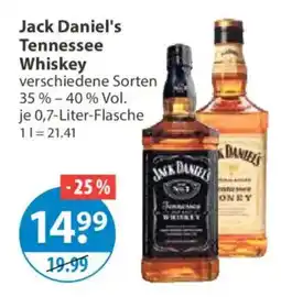 V Markt Jack Daniel's Tennessee Whiskey Angebot