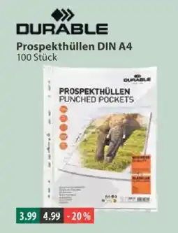 V Markt DURABLE Prospekthüllen DIN A4 Angebot