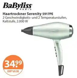 V Markt BaByliss Haartrockner Serenity 5917PE Angebot
