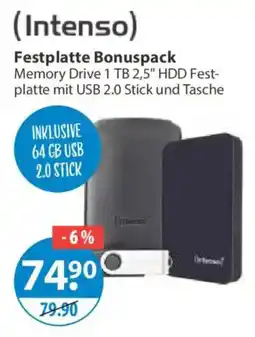 V Markt Intenso Festplatte Bonuspack Angebot