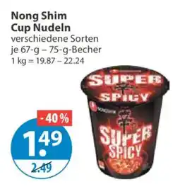 V Markt Nong Shim Cup Nudeln Angebot