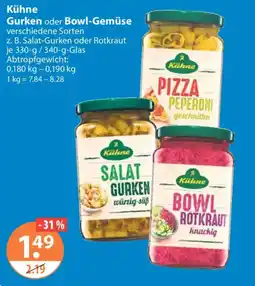 V Markt Kühne Gurken oder Bowl-Gemüse Angebot
