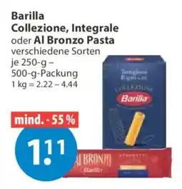V Markt Barilla Collezione, Integrale oder Al Bronzo Pasta Angebot