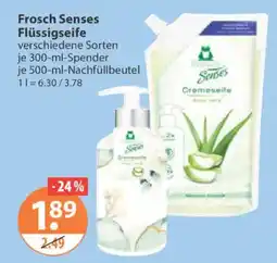V Markt Frosch Senses Flüssigseife Angebot