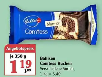 Globus Bahlsen Comtess Kuchen 350g Angebot