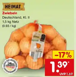 Netto Marken-Discount HEIMAT Zwiebeln Angebot