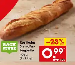 Netto Marken-Discount BACK STUBE Rustikales Steinofen-baguette Angebot
