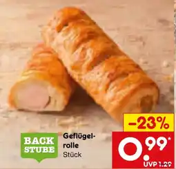 Netto Marken-Discount BACK STUBE Geflügel-rolle Angebot