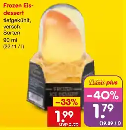 Netto Marken-Discount Frozen Eis-dessert Angebot