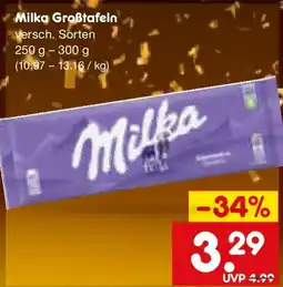 Netto Marken-Discount Milka Großtafeln Angebot