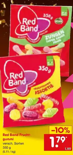 Netto Marken-Discount Red Band Frucht-gummi Angebot